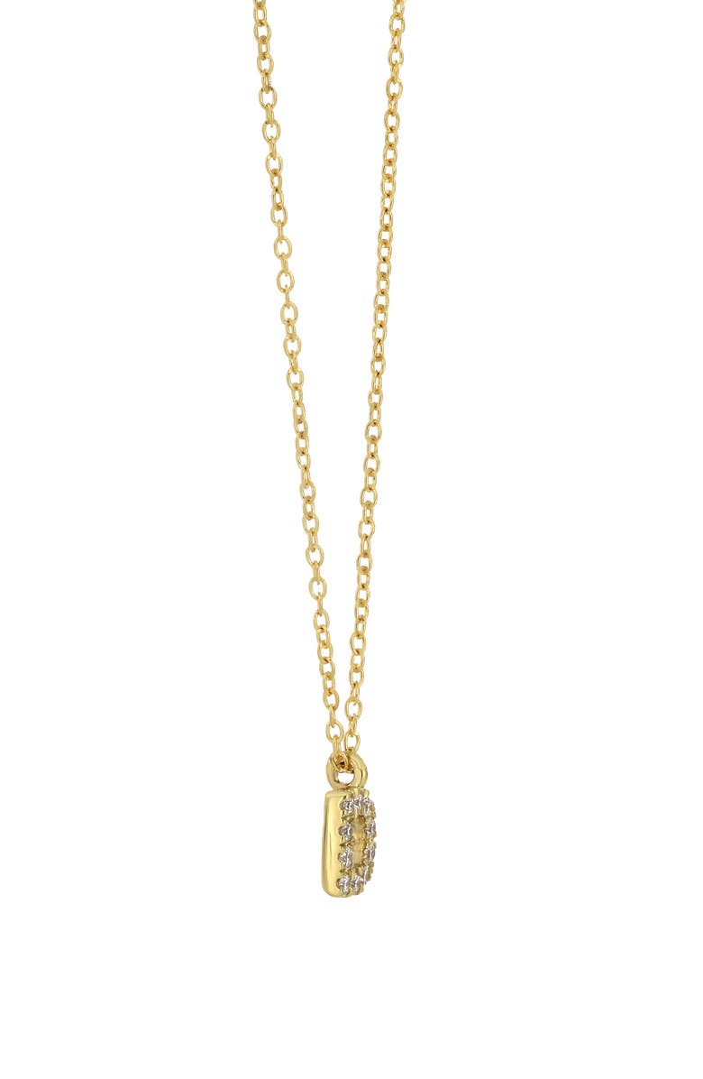 Bony Levy Icon Pavé Diamond Initial Pendant Necklace, Alternate, color, 18K Yellow Gold - D