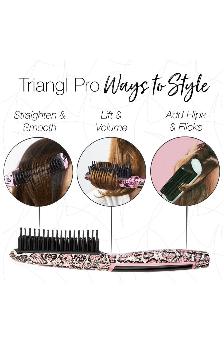 CALISTA Triangl Pro Heated Detailer Brush, Alternate, color, Fancy Floral