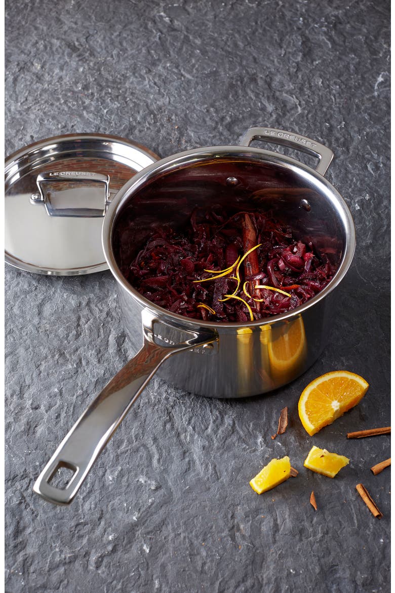 3-Quart Classic Stainless Steel Saucepan, Alternate, color, STAINLESS STEEL