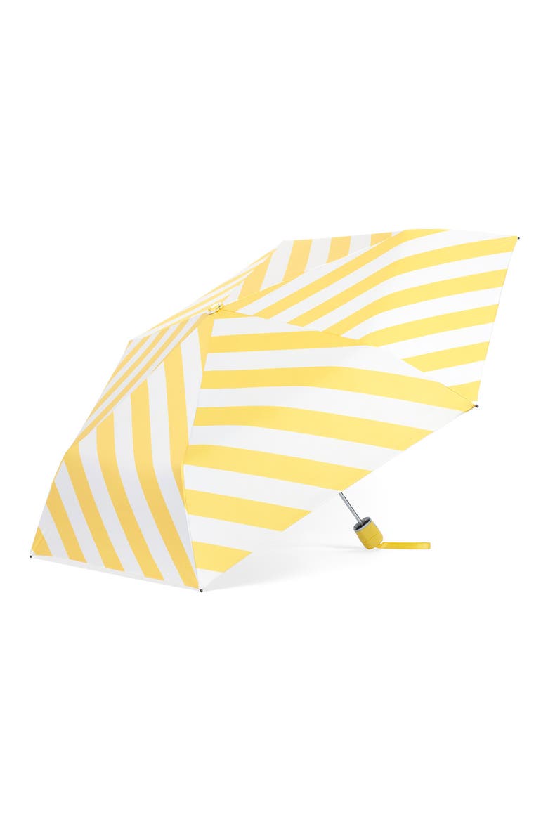 Super Slim Auto Open Compact Umbrella, Main, color, STRIATA SUNRISE