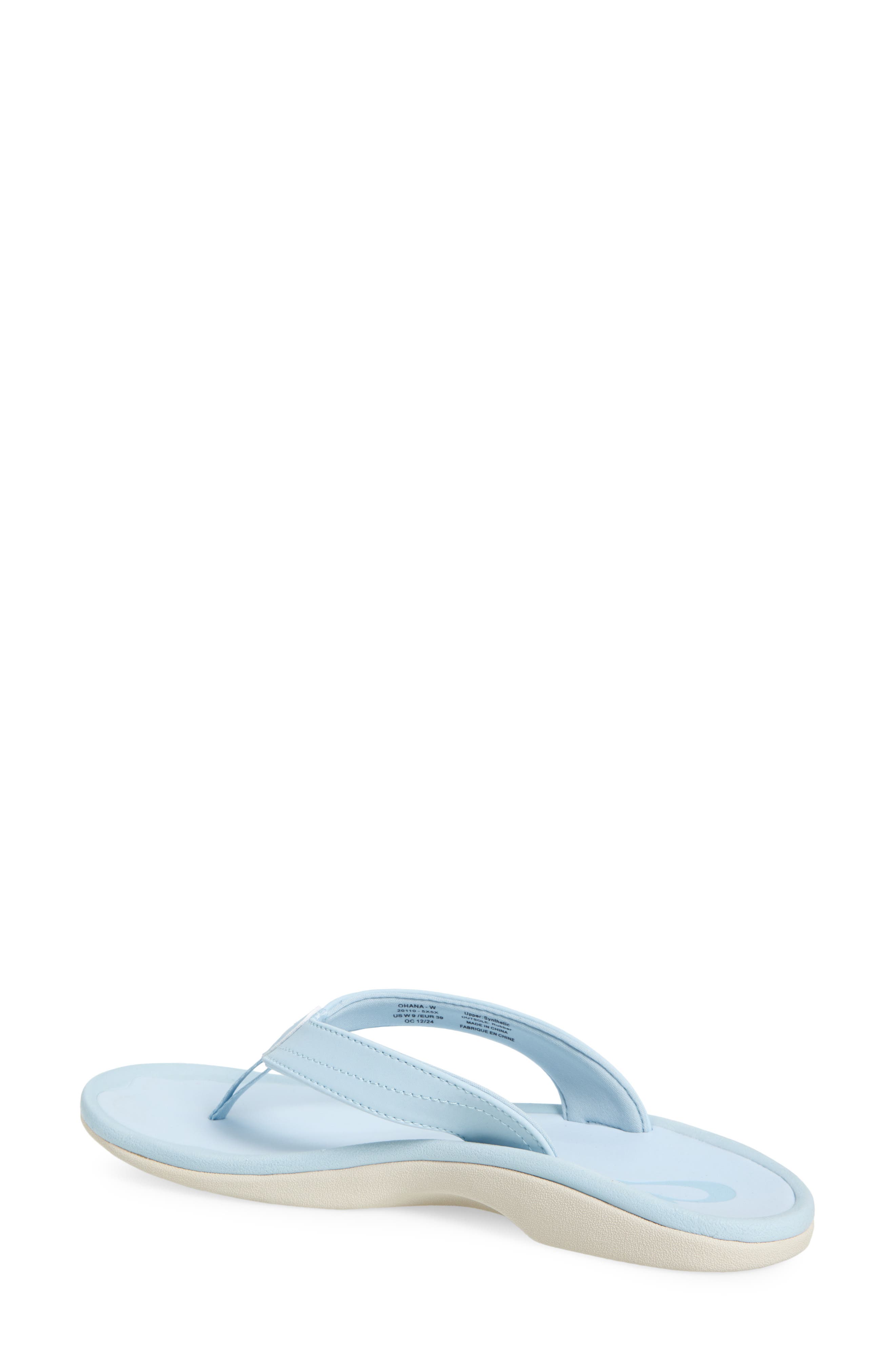 OluKai Ohana Flip Flop, Alternate, color, Bright Sky / Bright Sky