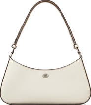 Tory Burch Robinson Leather Zip Top Shoulder Bag