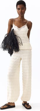 H&M Textured Jersey Balloon Trousers