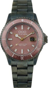OUT OF ORDER Casanova Swiss Movement Ultra Distressed Bracelet Watch, 44mm