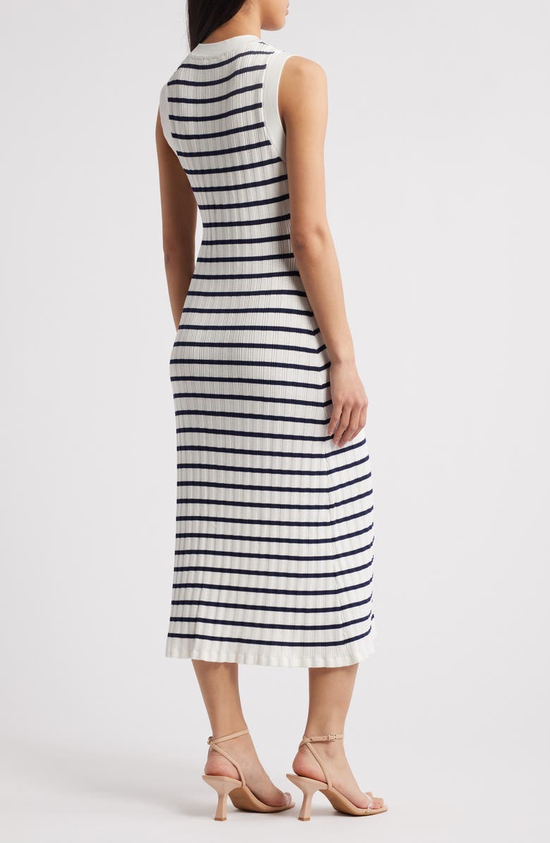 ZOE AND CLAIRE Stripe Sleeveless Sweater Dress, Alternate, color, 