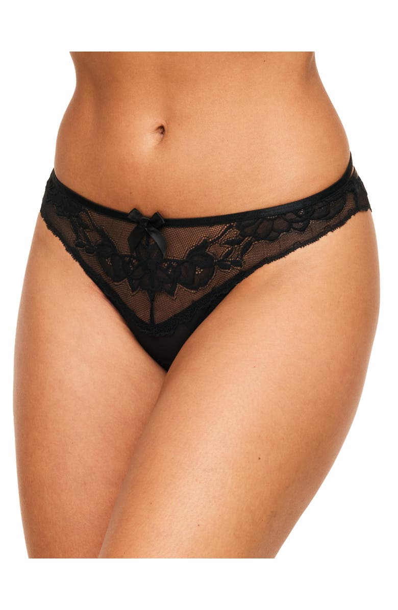 Adore Me Azula Cheeky Panties, Main, color, Black