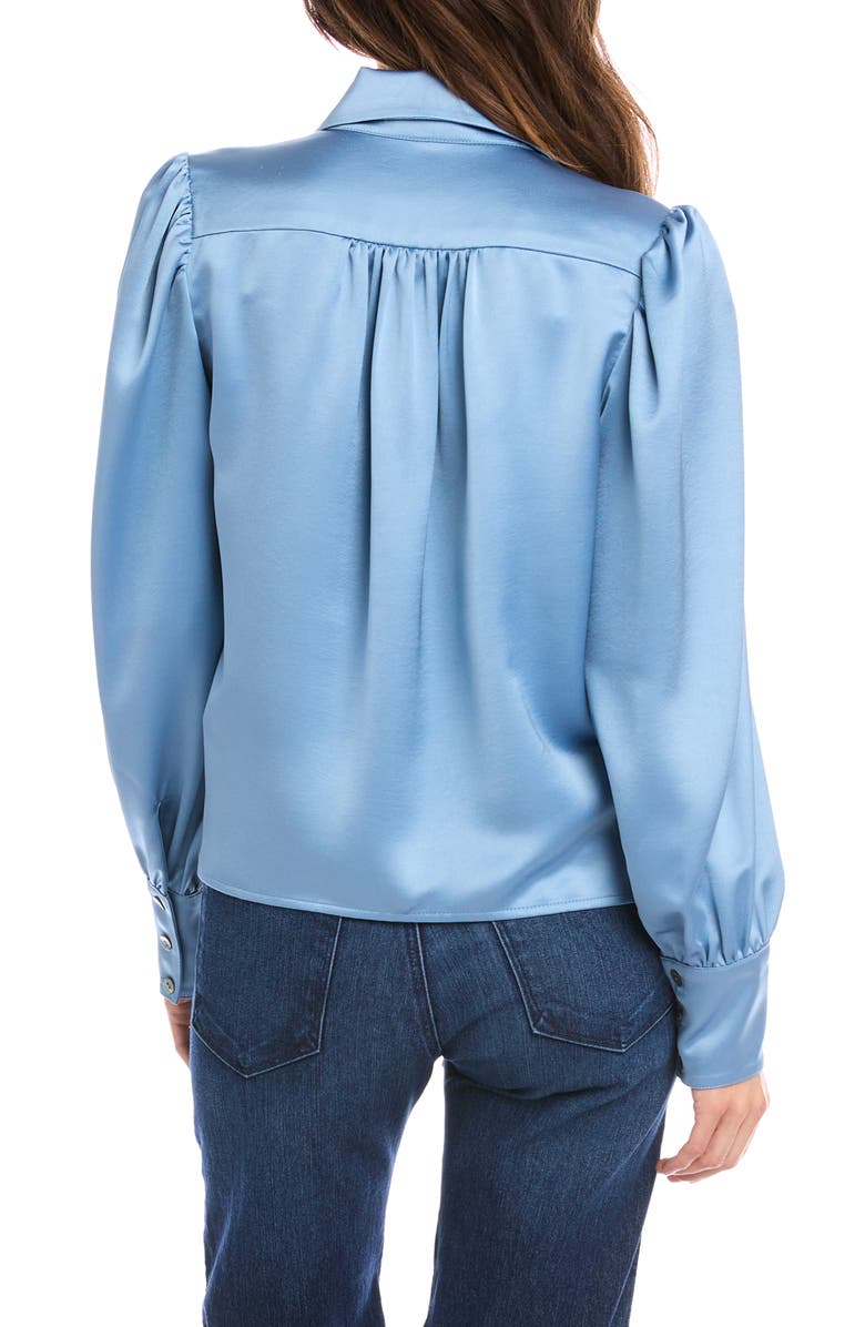 FIFTEEN TWENTY Blouson Satin Blouse, Alternate, color,