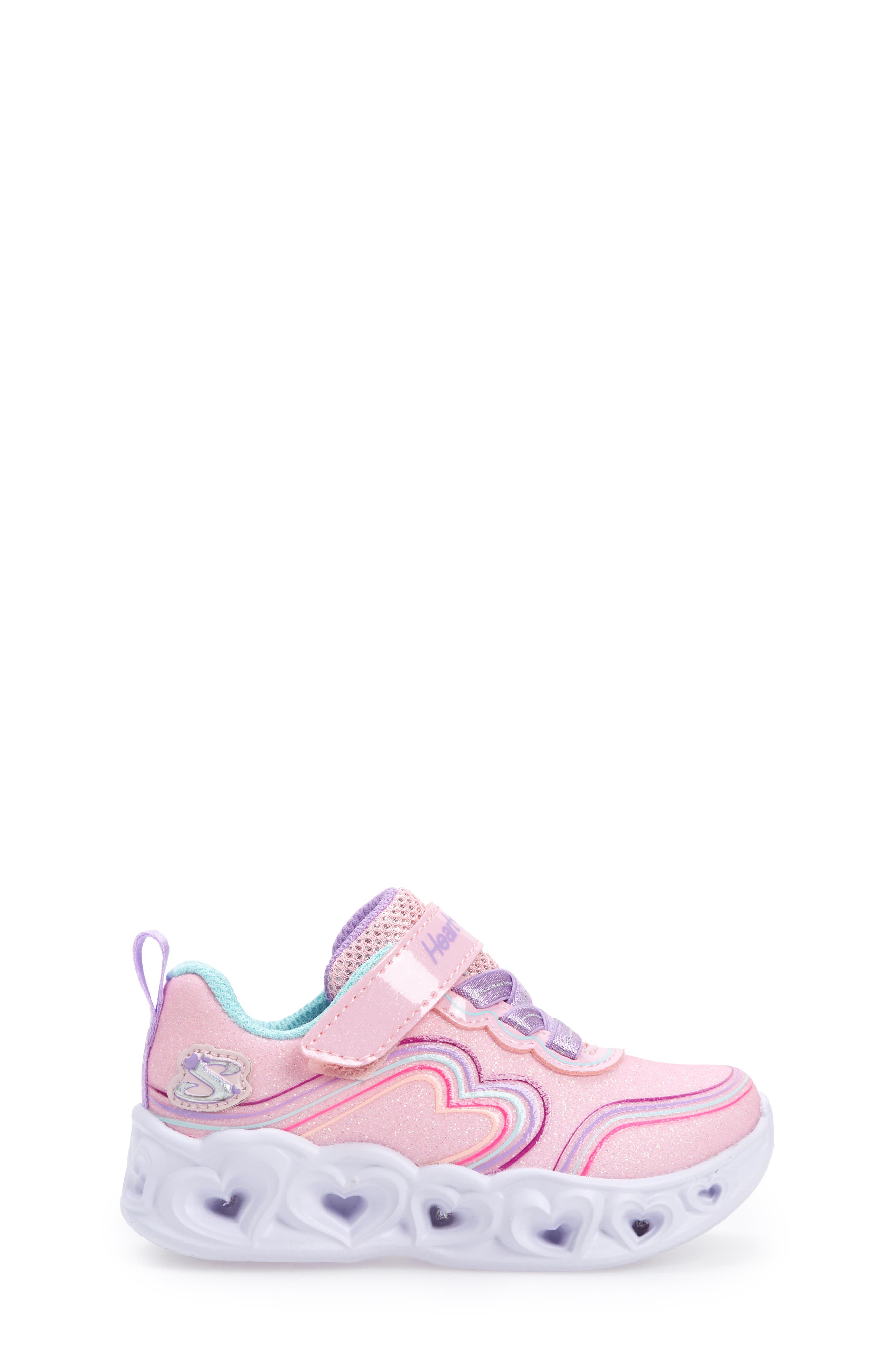 Kids' Heart Lights Light-Up Sneaker, Alternate, color, LPMT-LIGHT
