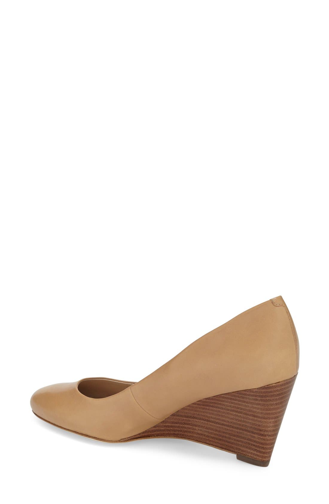 'Pamina' Wedge Pump, Alternate, color, NUDE/ NUDE PATENT