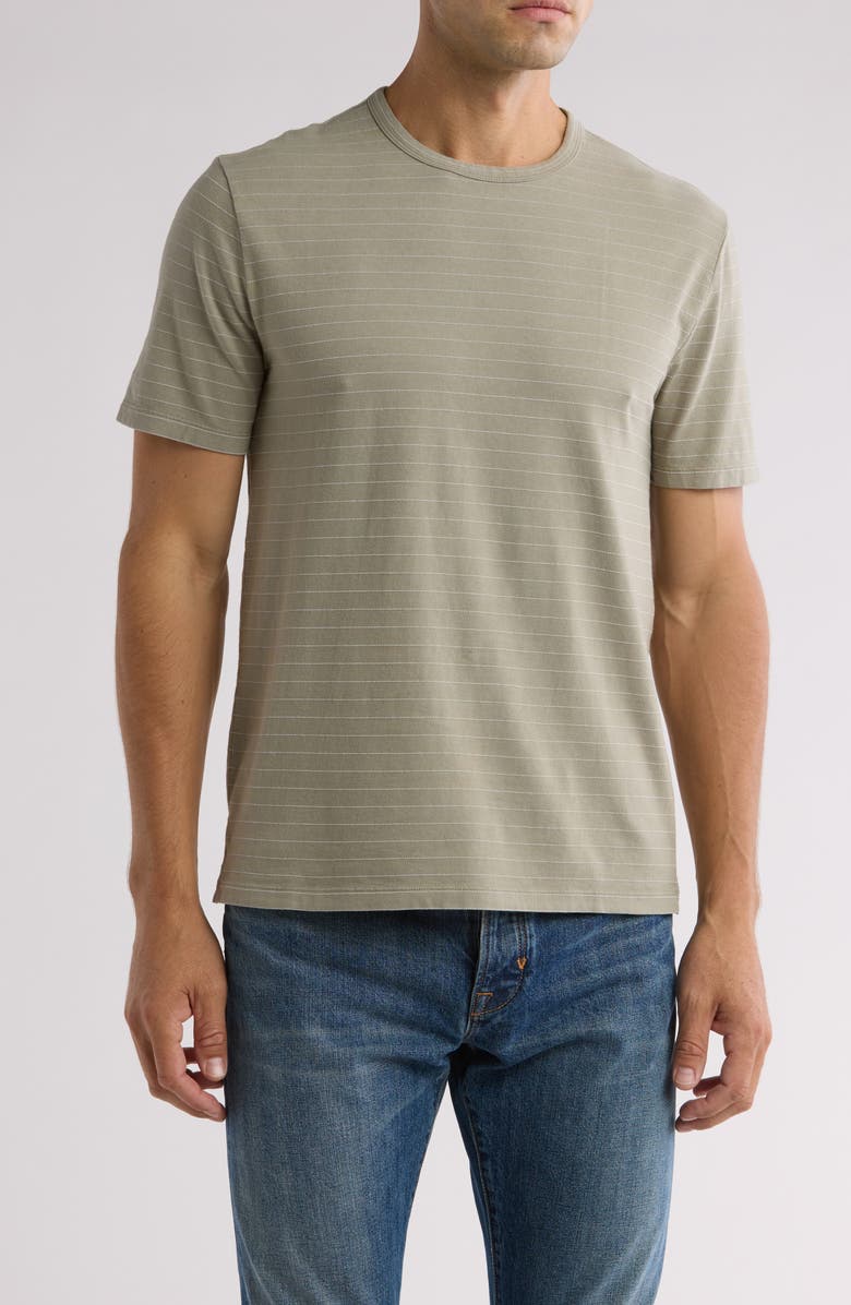 Vince Garment Dye Fleck Stripe T-Shirt, Main, color, 