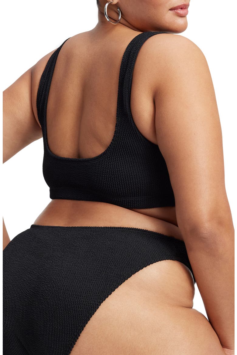 Always Fits Scoop Bikini Top, Alternate, color, BLACK002