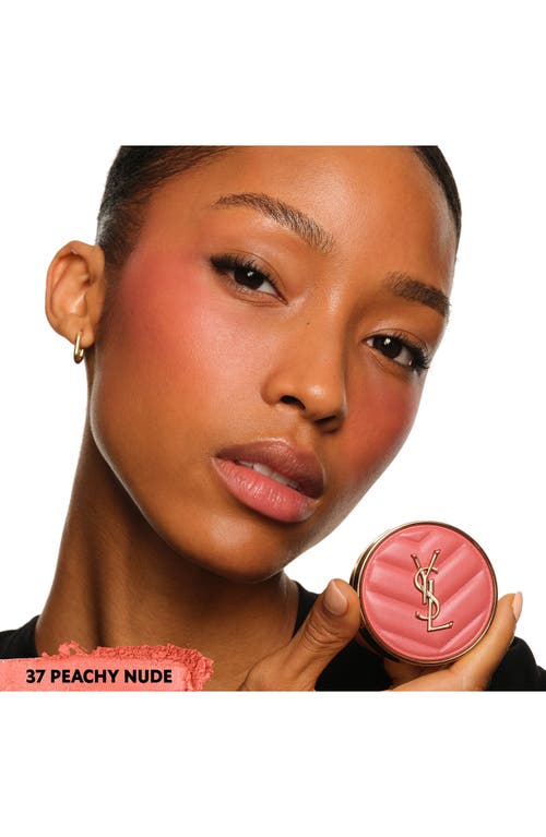 Saint Laurent Yves  Make Me Blush Bold Blurring Powder Blush In 37 Peachy Nude