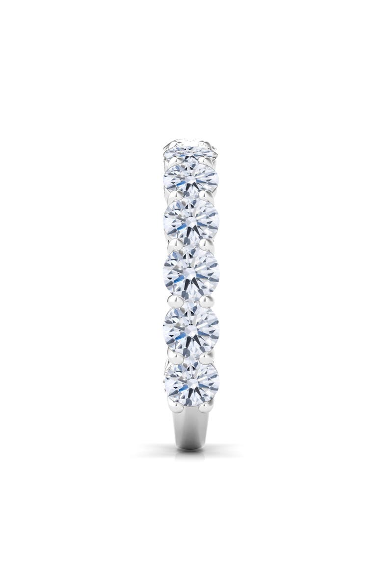 HauteCarat Lab Created Diamond Eternity Ring, Alternate, color, White Gold