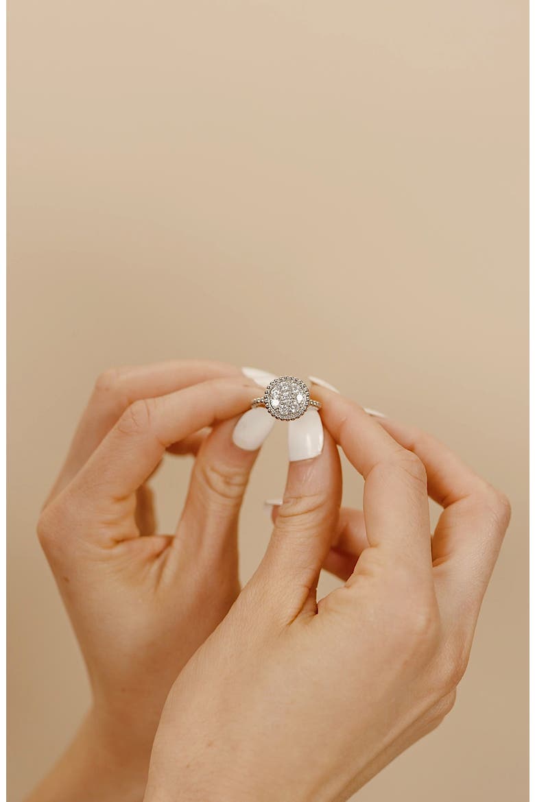 Casey Cubic Zirconia Circle Ring, Alternate, color, SILVER