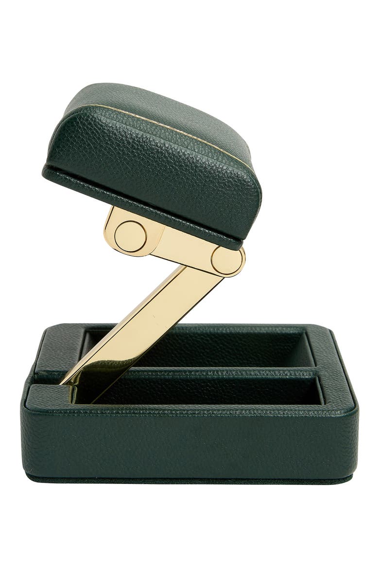 British Racing Single Travel Watch Stand, Alternate, color, GREEN / GOLD