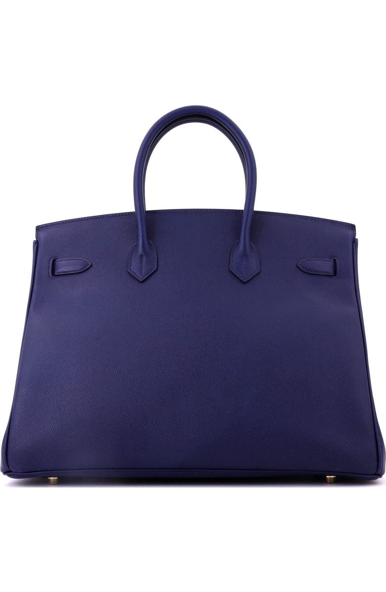 Pre-Owned Hermes Birkin Handbag Blue Epsom with Gold Hardware 35, Alternate, color, Bleu Saphir