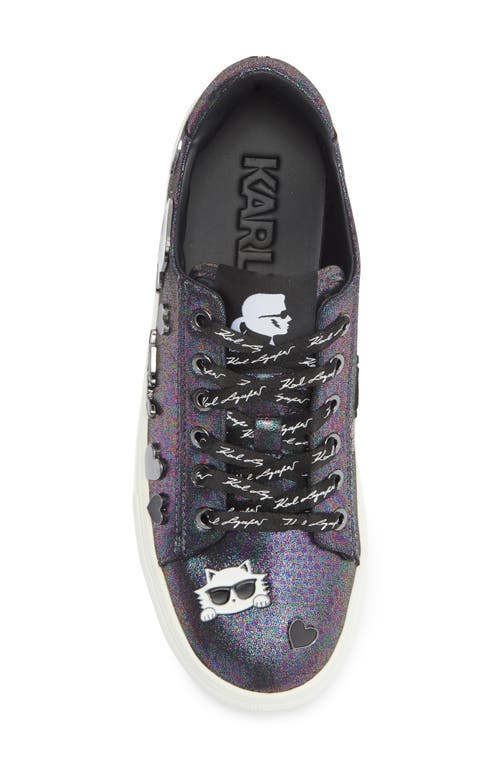 Karl Lagerfeld Paris Cate Pins Sneaker In Purple