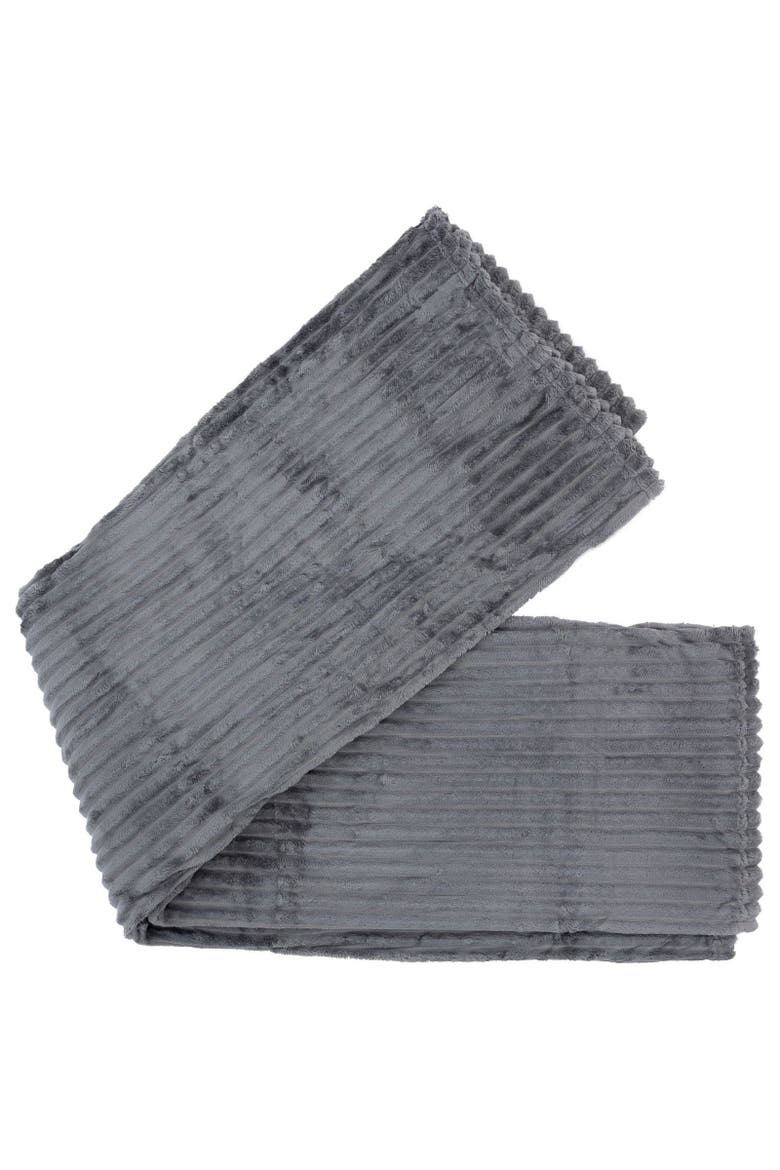Extra Thick Sculpted Blanket, Main, color, Pale Grey