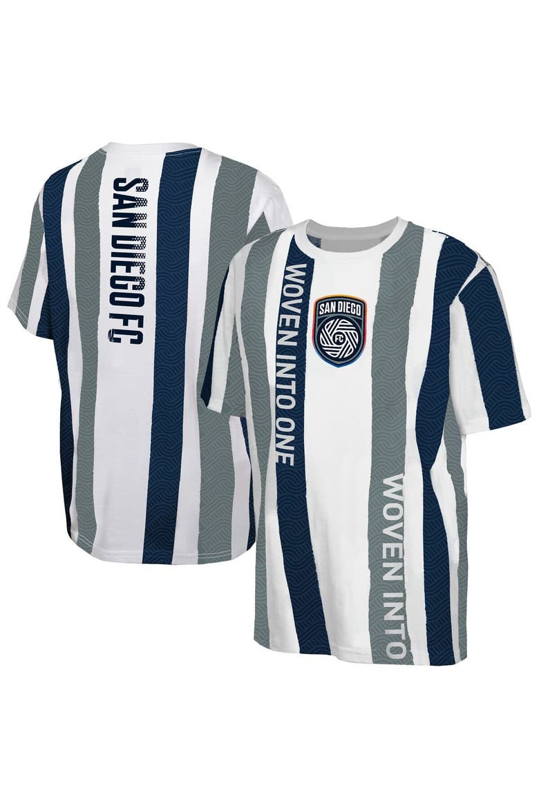 Youth White San Diego FC High Stepping T-Shirt, Alternate, color, White