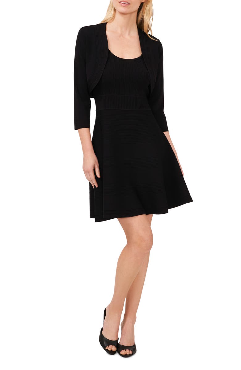 CeCe Rib Detail Bolero Jacket, Main, color, 