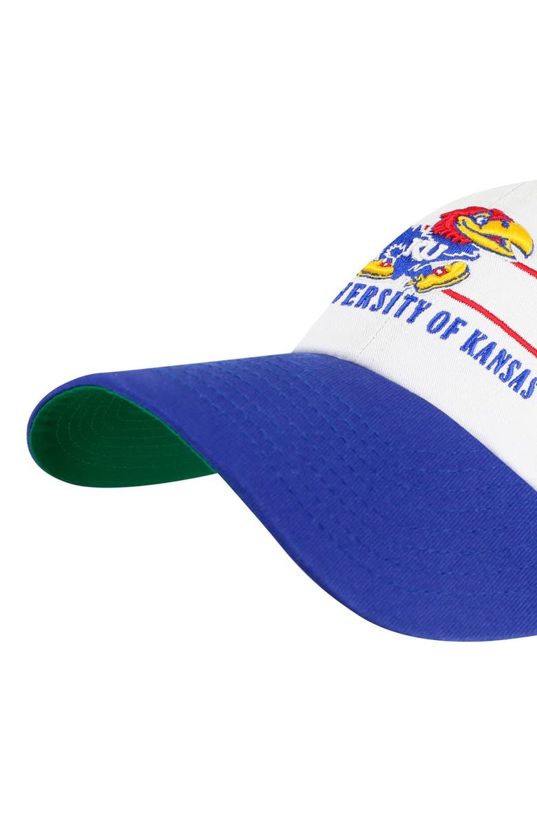 '47 Men's '47 White Kansas Jayhawks Gridiron Clean Up Adjustable Hat, Alternate, color, White