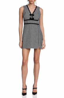 Avec Les Filles Bow Tweed Dress