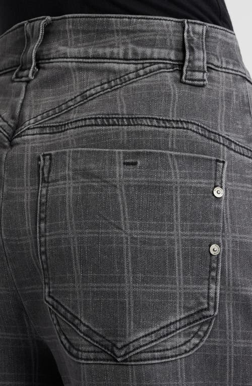 Shop Wit & Wisdom 'ab'solution V-pocket Ultra Skyrise Wide Leg Jeans In Grey/black