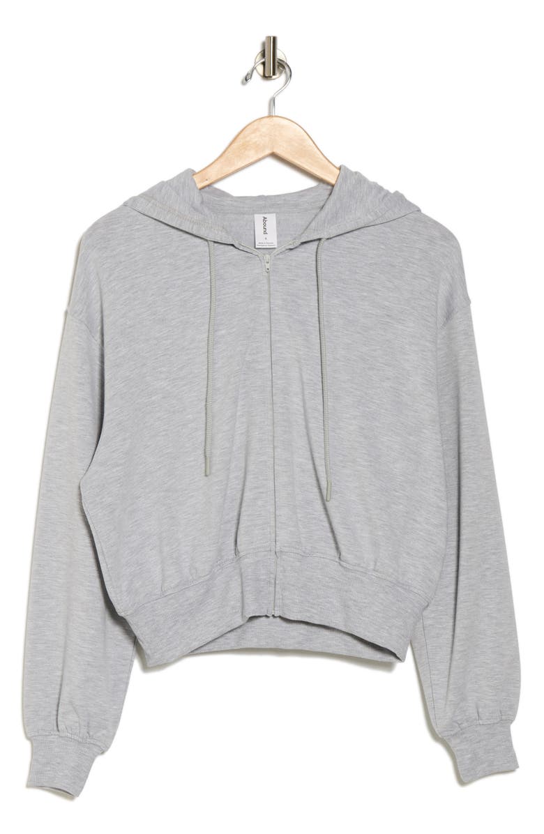 Abound Loved Fleece Zip Hoodie, Alternate, color, Grey Soft Heather