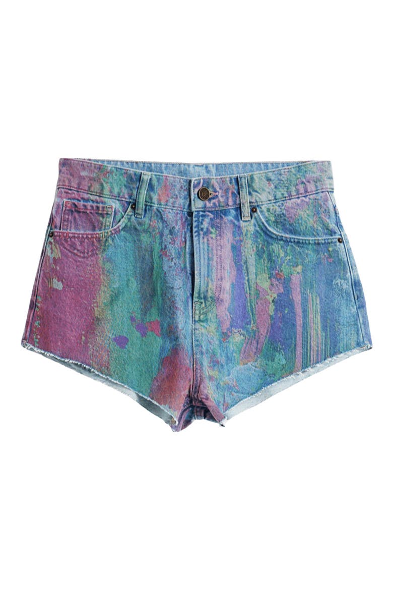 Denim Shorts, Alternate, color, LIGHT BLUE