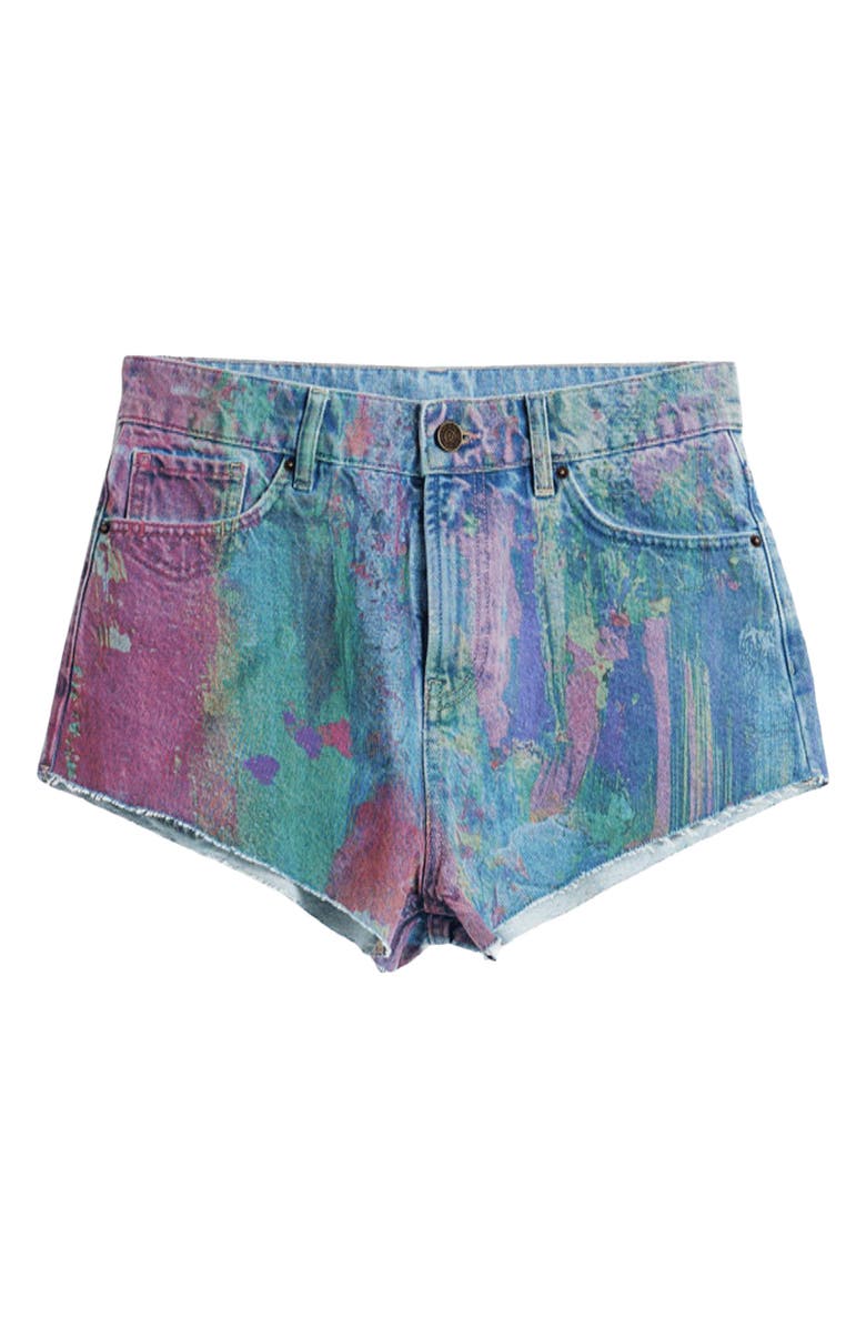 Desigual Denim Shorts, Alternate, color, Light Blue