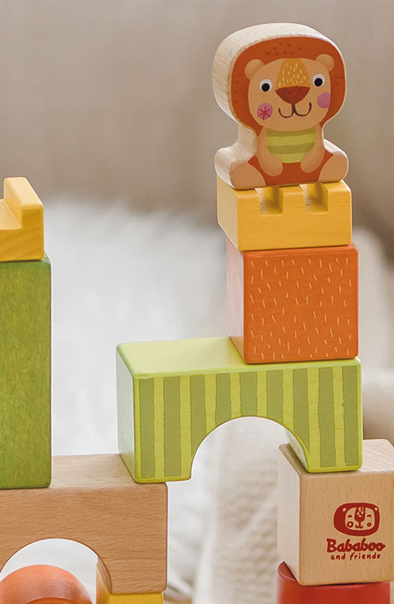 Bababoo and friends<sup>®</sup> Bababoo Lion Babablocks Building Blocks, Alternate, color, Multi / Orange