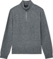 Reiss Aldershot Rib Half Zip Sweater
