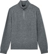 Reiss Aldershot Rib Half Zip Sweater