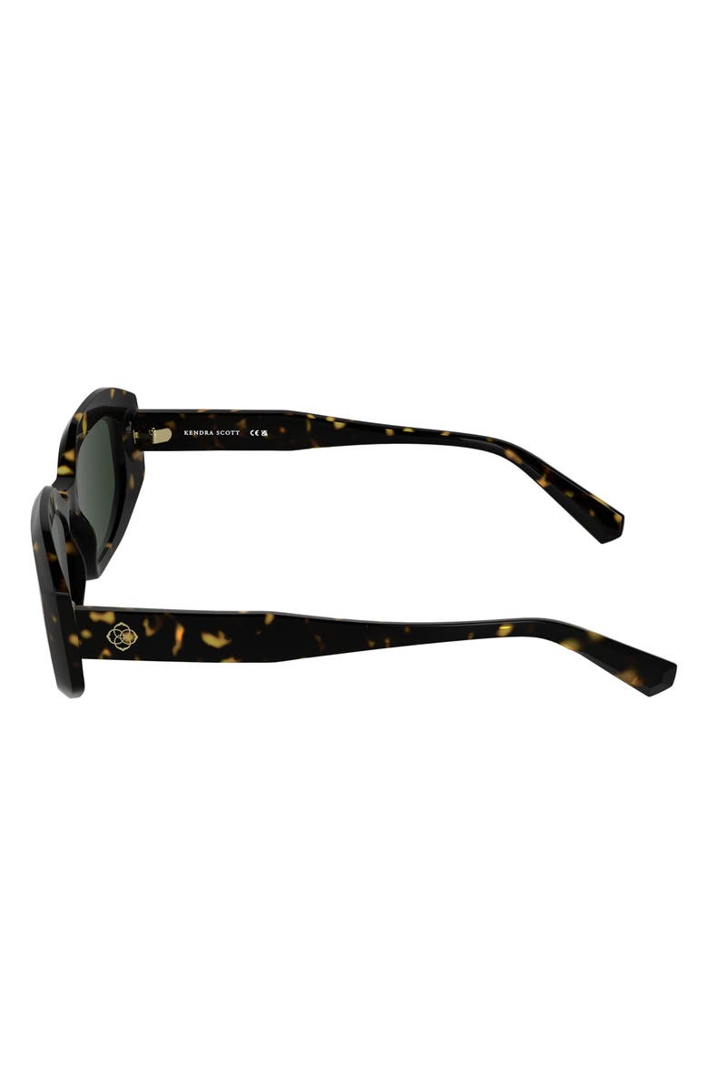 Kendra Scott Danielle 53mm Sunglasses, Alternate, color, Dark Tortoise