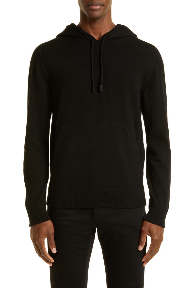 Oasi Cashmere Hoodie, Main, color, BLACK