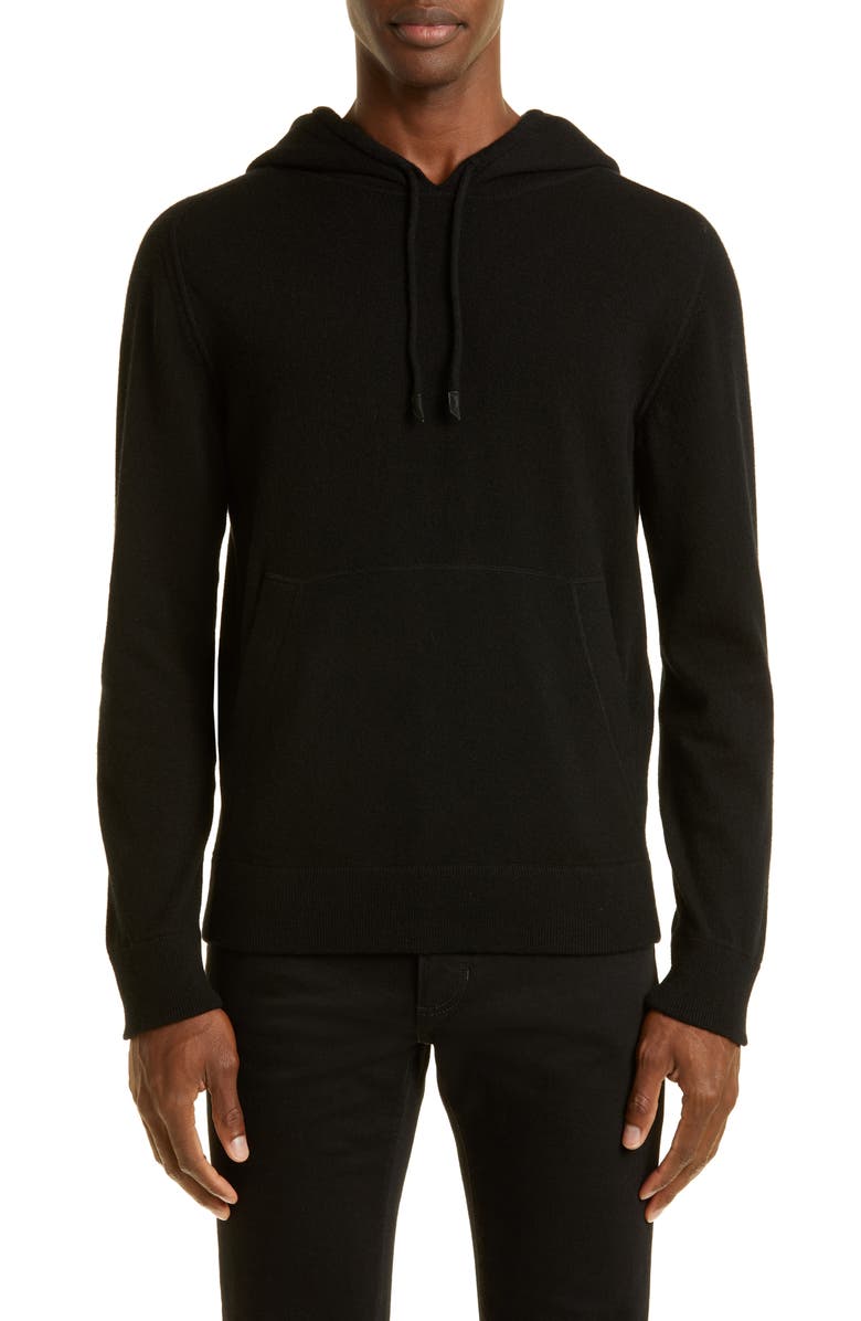 ZEGNA Oasi Cashmere Hoodie, Main, color, Black