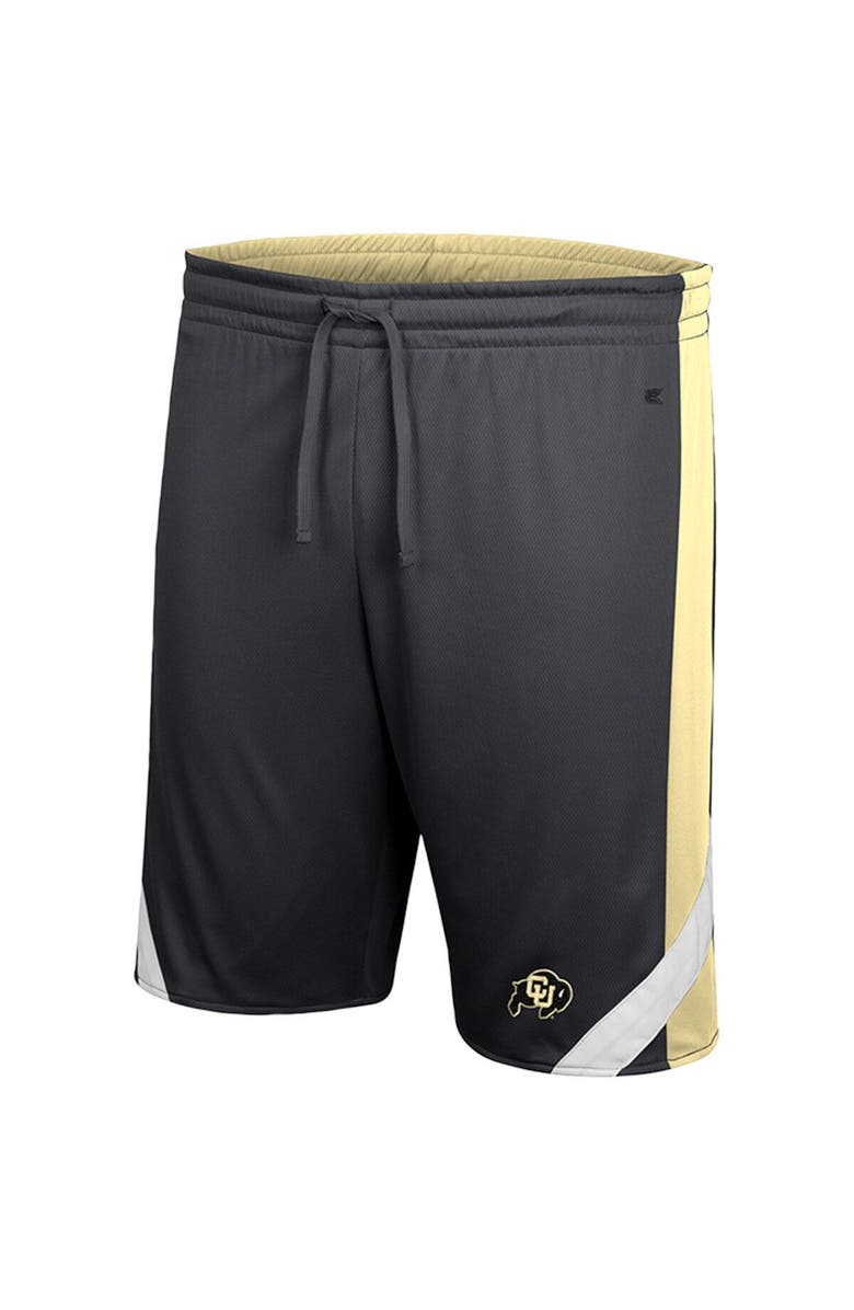 COLOSSEUM Men's Colosseum Black/Gold Colorado Buffaloes Am I Wrong Reversible Shorts, Alternate, color, 