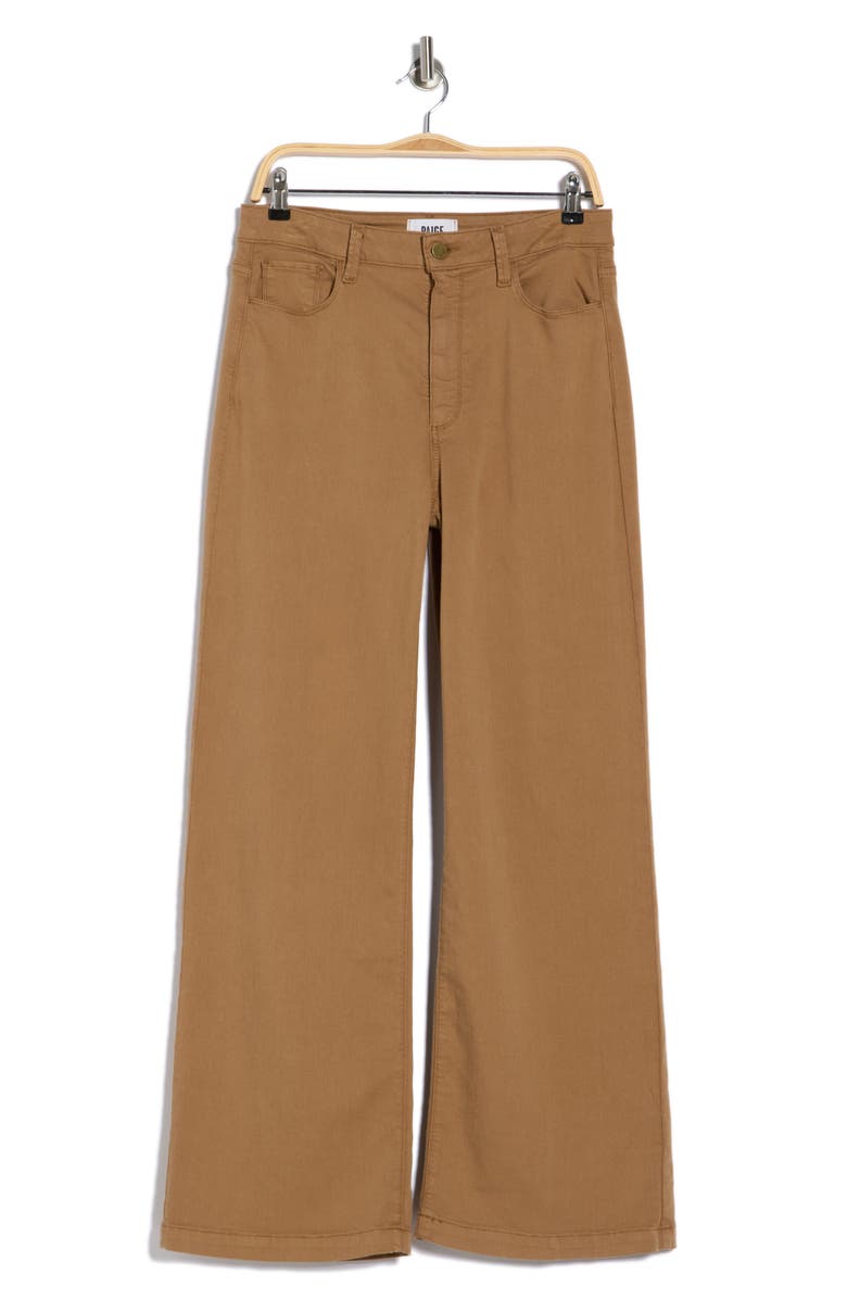PAIGE Genesee Wide Leg Pants, Main, color, Brown Duet