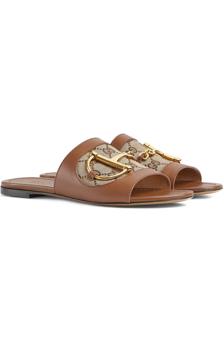 Gucci Alfa Horsebit Slide Sandal, Main, color,