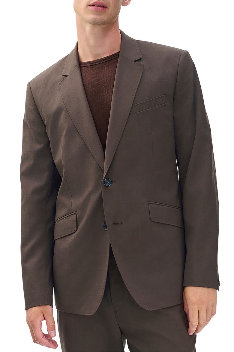 Butler Wool Blend Ripstop Suit Jacket, Main, color, STONEWALL