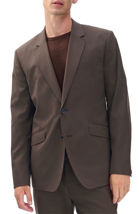 Butler Wool Blend Ripstop Suit Jacket