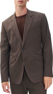 rag & bone Butler Wool Blend Ripstop Suit Jacket