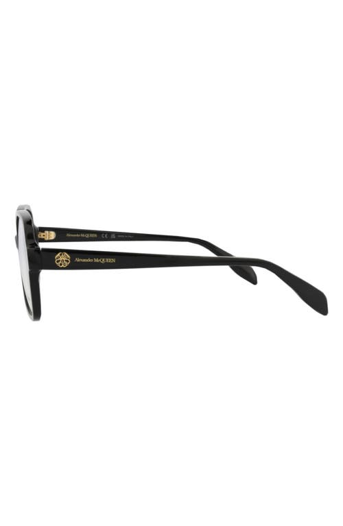 Alexander Mcqueen Mcqueen 55mm Square Optical Glasses In Multi