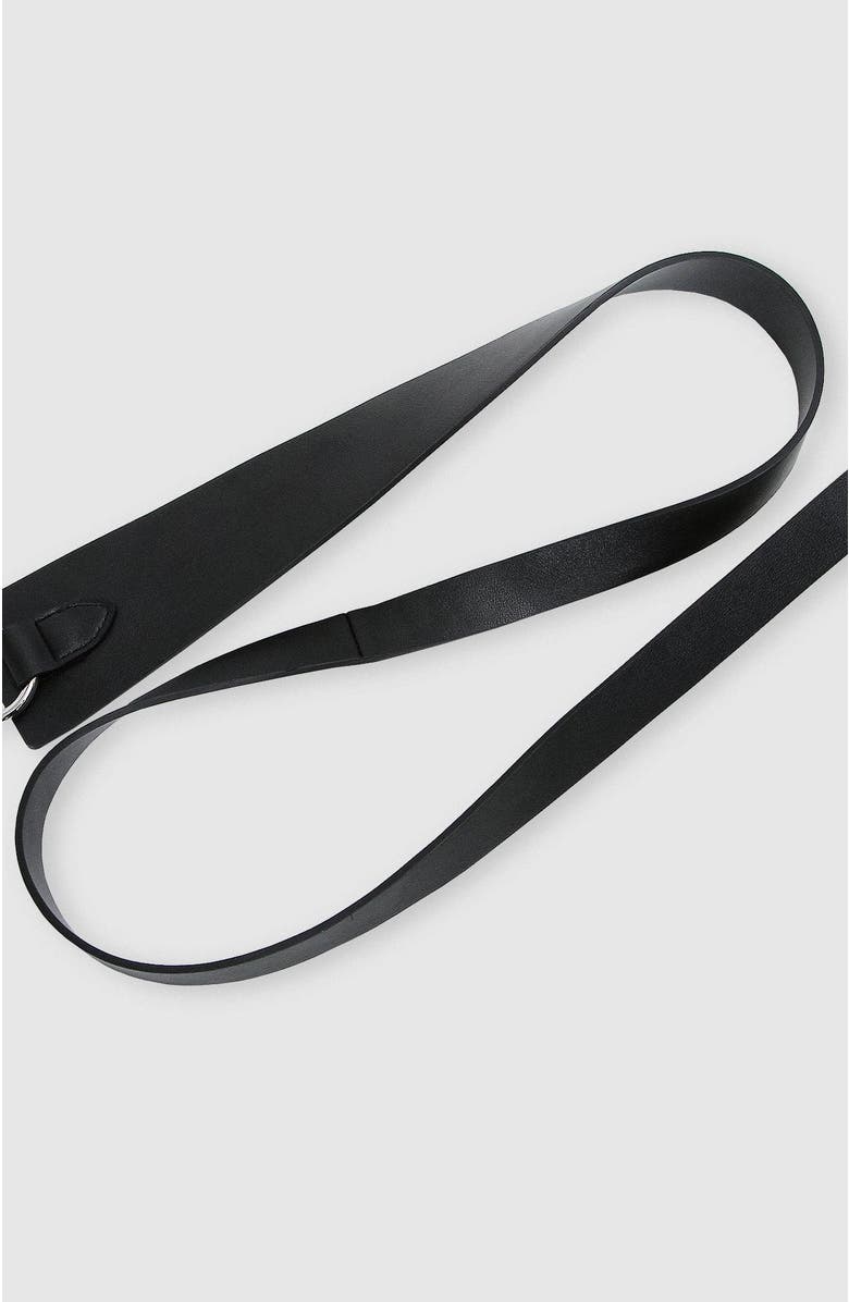 Belle & Bloom New Divide Leather Belt, Alternate, color, Black