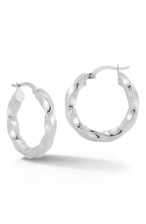 Twisted Hoop Earrings
