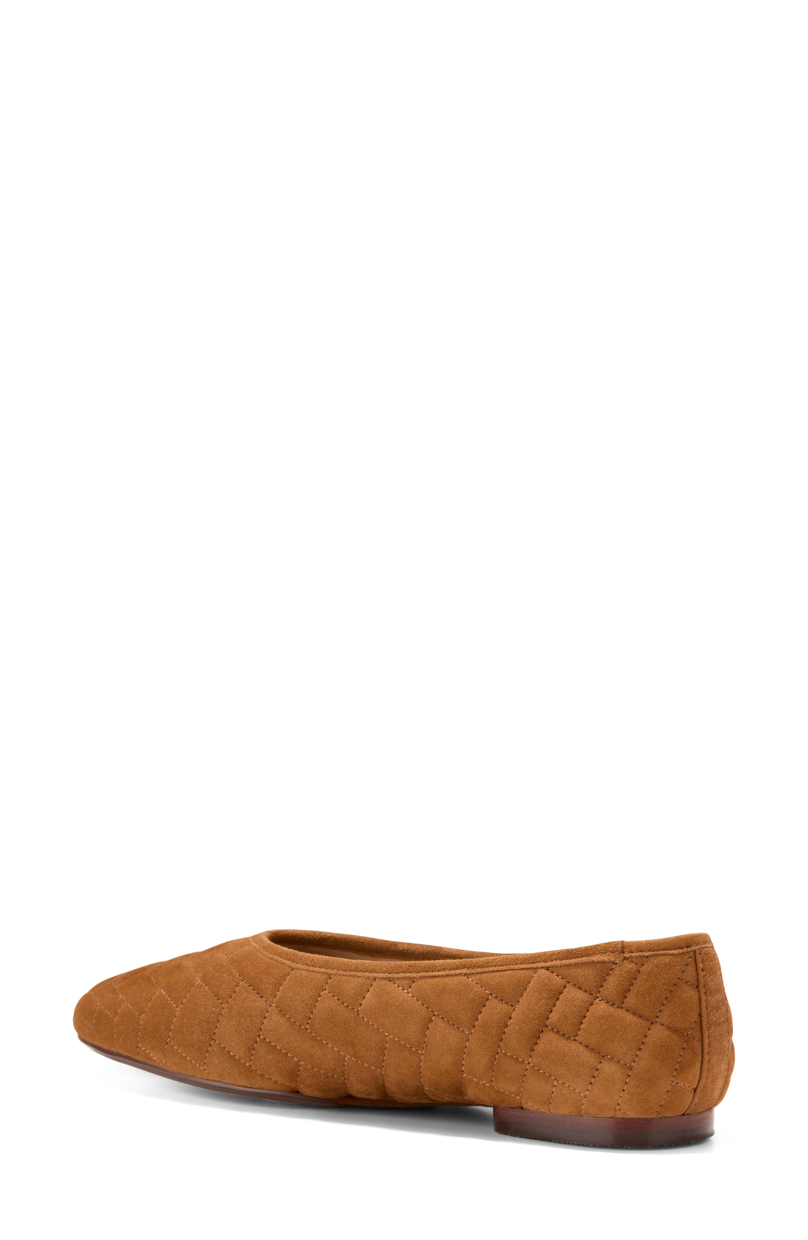 Jasleen Quilted Ballet Flat, Alternate, color, TOBACCO QUILTED SUEDE