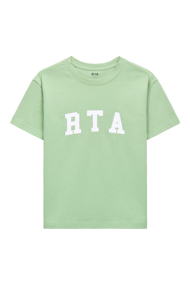 Kids' Lawson Collegiate Logo Graphic T-Shirt, Main, color, GREEN COLLEGIATE