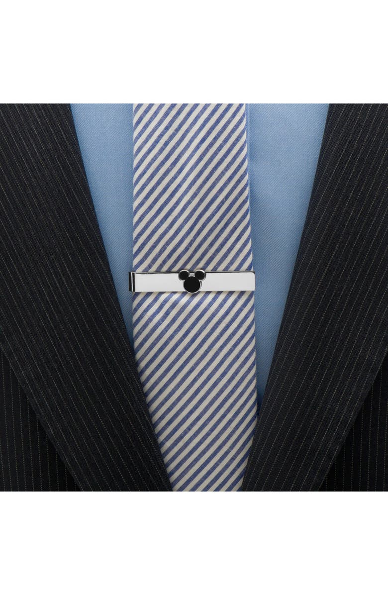 Cufflinks, Inc. Mickey Mouse Silhouette Tie Bar, Alternate, color, 