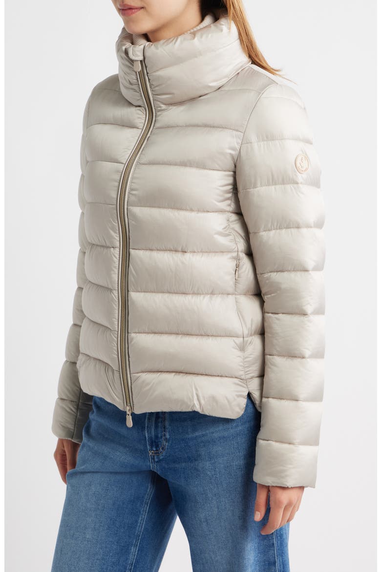 Elsie Water & Wind Repellent Puffer Jacket, Alternate, color, RAINY BEIGE
