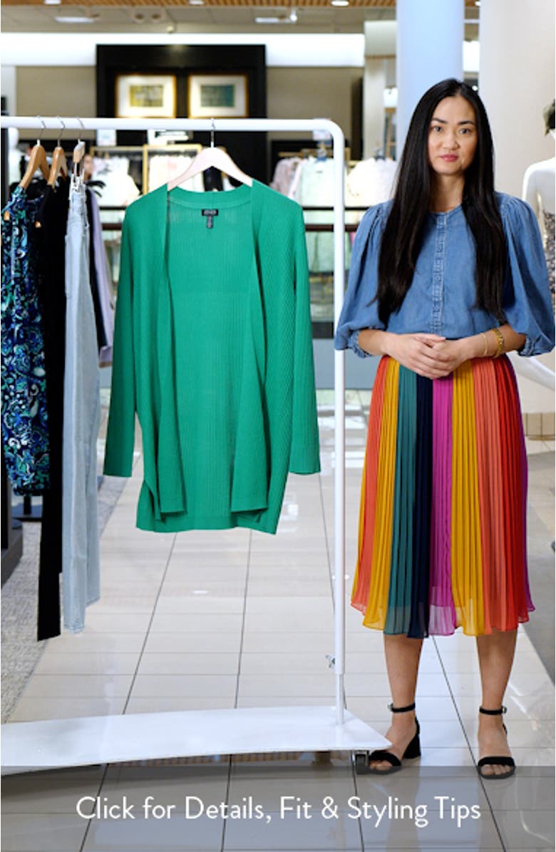 Open Front Rib Cardigan, sales video thumbnail